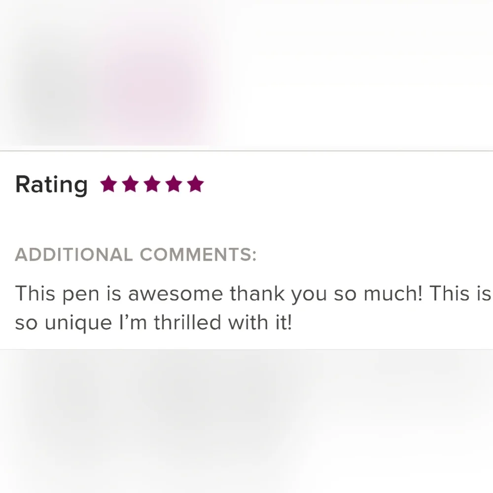 Hand Crafted Artisan Wooden Pen With Grooves Made in America
